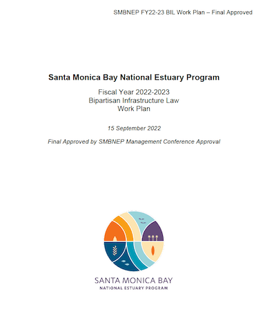 BIL FY22 work plan cover page with SMBNEP logo