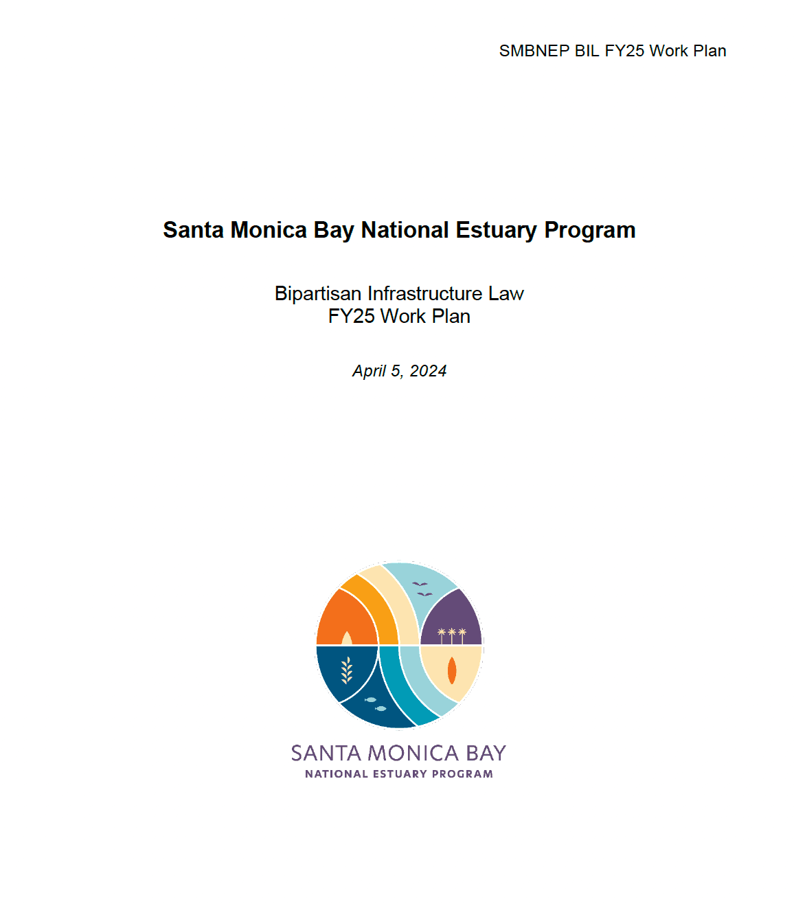 BIL Work Plan cover page with SMBNEP logo