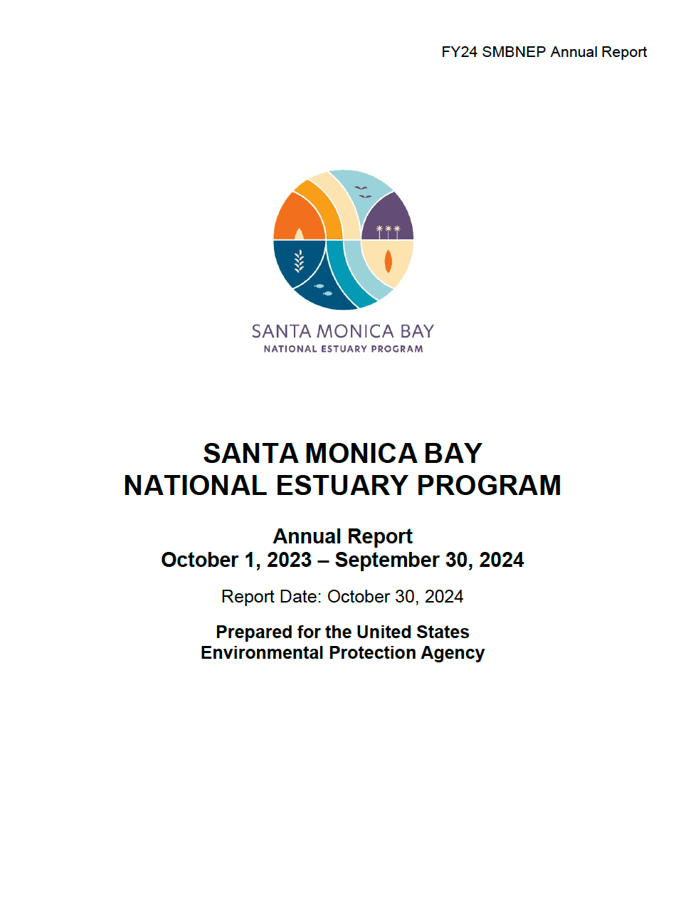 cover page of the SMBEP FY24 report with SMBNEP logo displayed