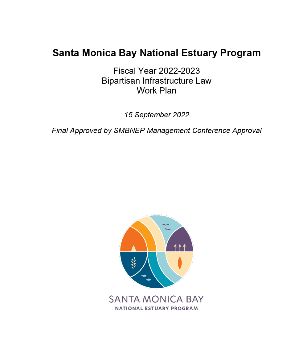 SMBNEP BIL FY22-23 work plan cover page with SMBNEP logo