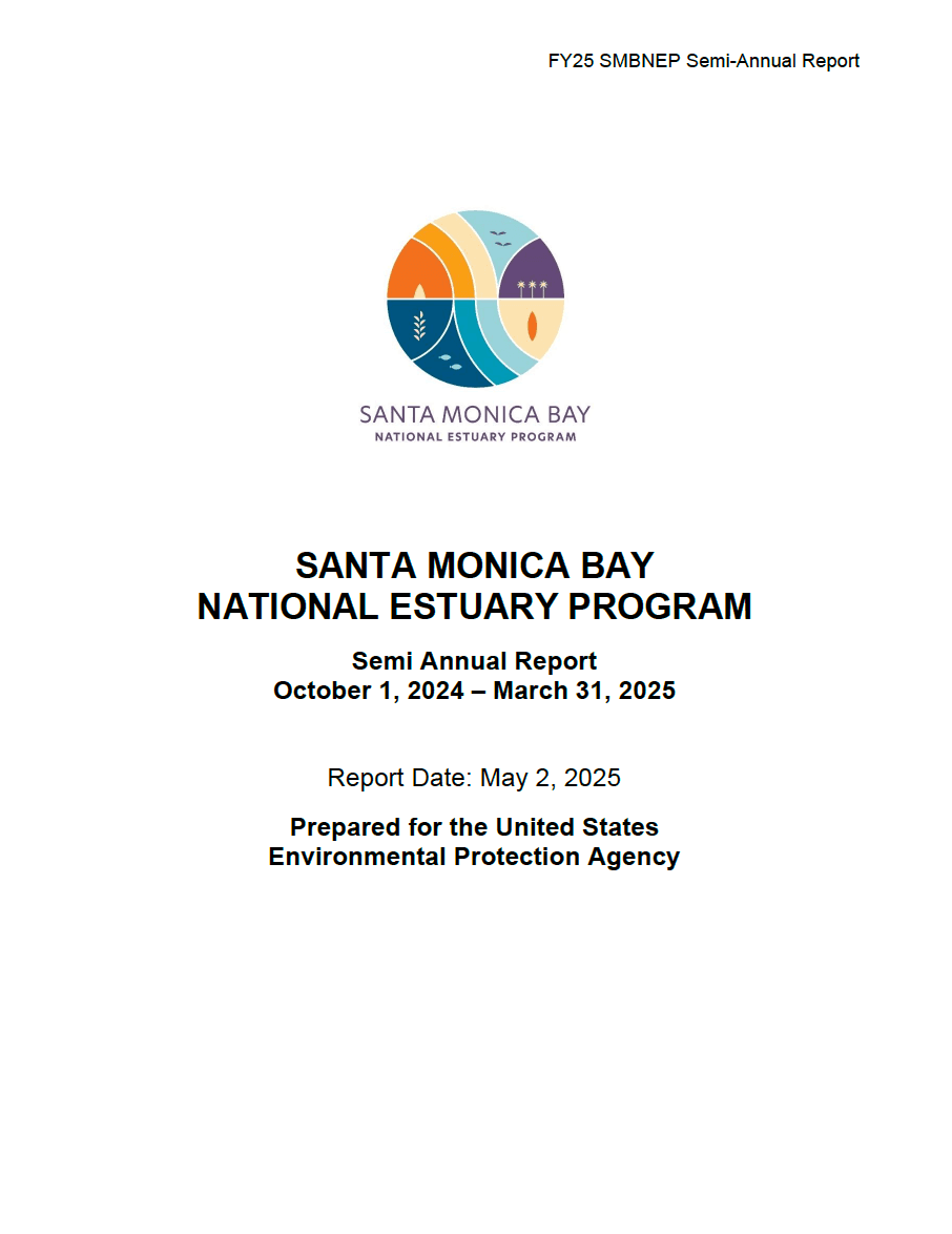 FY25 semi-annual report cover page displaying SMBNEP logo