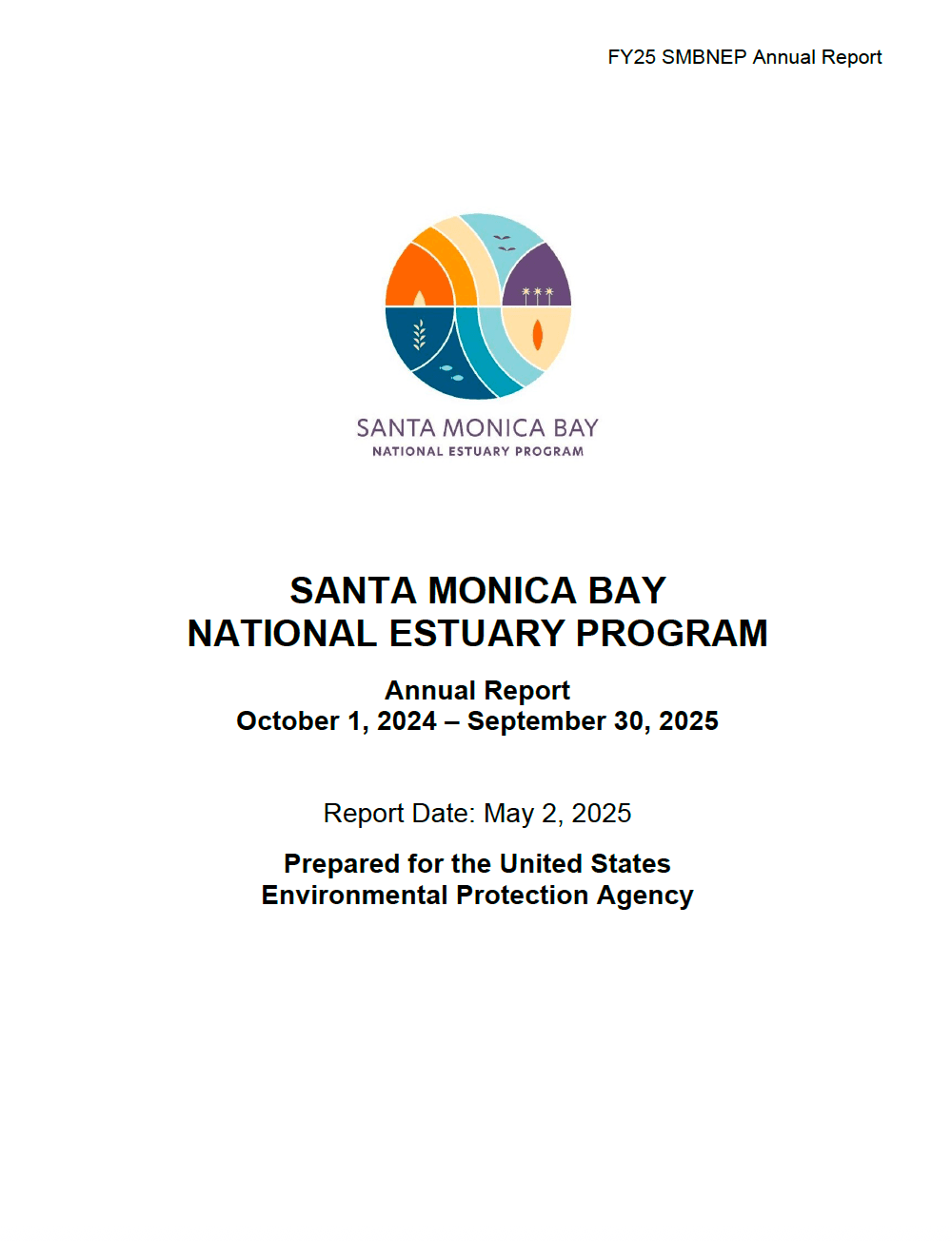 cover page of FY25 annual report displaying SMBNEP logo